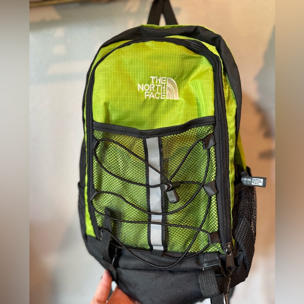 The North Face Lime and Black Backpack